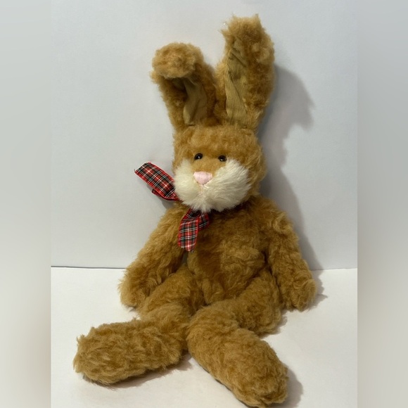 Russ Berrie RAFFI Brown Bunny Rabbit Plush Stuffed Animal 18" Long Legs Ears - Picture 2 of 8